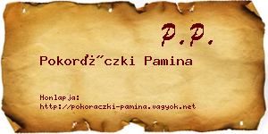 Pokoráczki Pamina névjegykártya